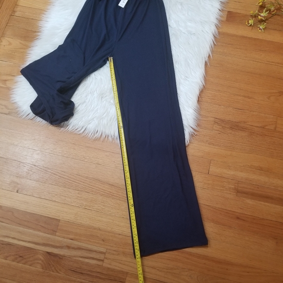 CAPELLA New!! Dark Blue Sleeveless Stretch Jumpsuit Size L, Cut in the front. - Picture 13 of 14